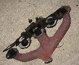 the stock exhaust and inlet manifold